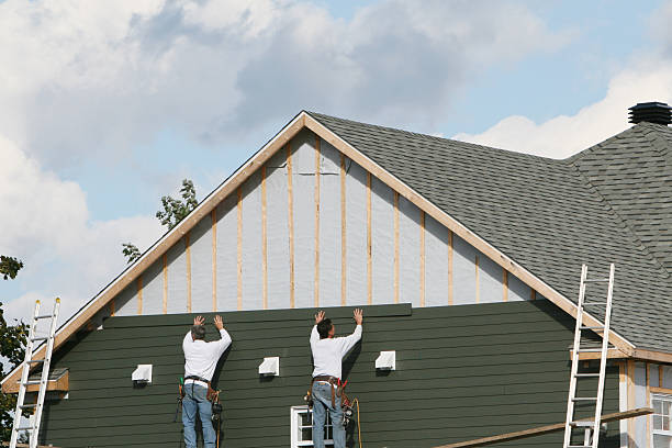 Professional Siding Installation technician working in Falcon, NC